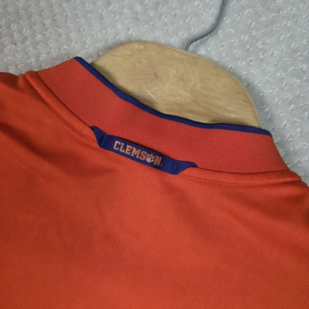 Official‎ Nike Clemson Tigers Men's XL Dri-FIT 1/4 Zip Pullover Orange Football